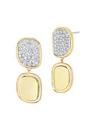 Roberto Coin 18k Yellow Gold Square Cluster Drop Earrings