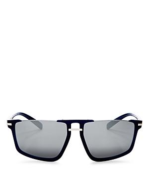 Versace Men's Mirrored Flat Top Square Sunglasses, 60mm