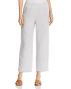 Eileen Fisher Striped Organic Linen Ankle Pants