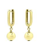 Aqua Beaded Huggie Drop Earrings In 18k Gold Plated Sterling Silver - 100% Exclusive