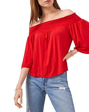 1.state Smocked Off The Shoulder Top
