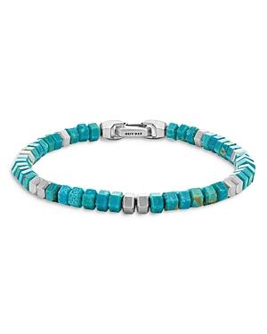 David Yurman Spiritual Beads Hex Bracelet With Turquoise