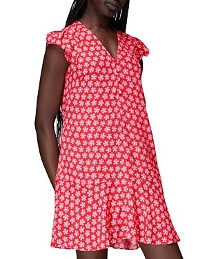 Whistles Daisy Check Print Flippy Dress