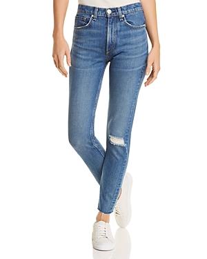 Rag & Bone/jean High-rise Distressed Skinny Jeans In Pamela