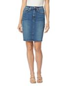 Hudson Centerfold Extreme High Rise Denim Skirt In Temptations