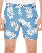 Sandro Pacific Pineapple Print Swim Shorts