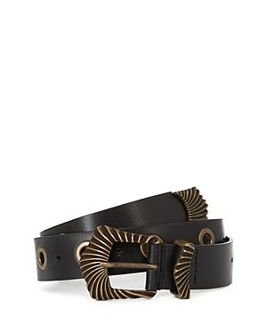 The Kooples Women's Ridged Buckle Belt
