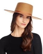 Lack Of Color Teak Wool Rancher Boater Hat
