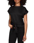 Michael Michael Kors Studded Tie Front Top