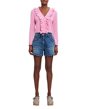Maje Molantti Ruffled Sweater