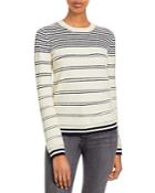 Jason Wu Gradient Stripe Crewneck Sweater