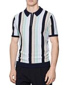 Reiss Princeton Vertical Stripe Regular Fit Polo Shirt