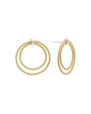 Marco Bicego 18k White Gold & 18k Yellow Gold Diamond Circle Drop Earrings- 100% Exclusive