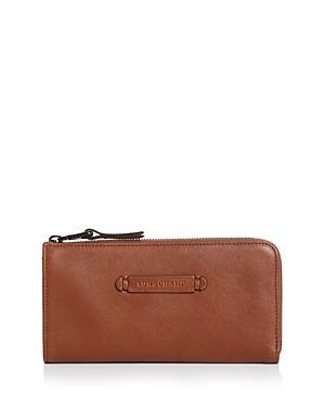 Longchamp 3-d Leather Zip Wallet