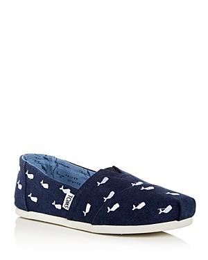 Toms Women's Whale Embroidered Alpargata Flats