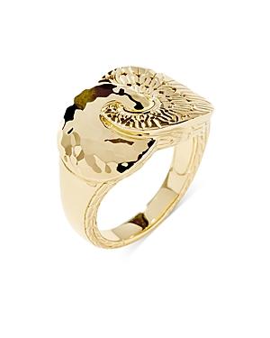 John Hardy 18k Yellow Gold Classic Chain Intertwined Statement Ring