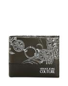 Versace Jeans Couture Baroque Saffiano Bifold Wallet