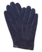 Ted Baker Color-block Trim Suede Gloves