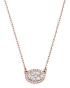 Bloomingdale's Diamond Oval Pendant Necklace In 14k Rose Gold, 0.50 Ct. T.w. - 100% Exclusive