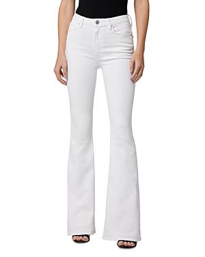 Hudson Holly High Rise Flared Jeans In White Horse