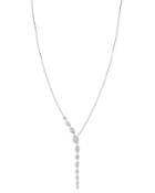 Bloomingdale's Pave Diamond Asymmetric Y-necklace In 14k White Gold, 1.0 Ct. T.w. - 100% Exclusive