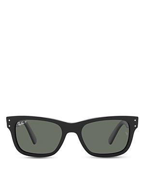 Ray-ban Women's Polarized Rectangular Sunglasses, 55mm