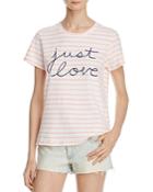 Sundry Just Love Embrodered Tee