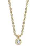 Moon & Meadow 14k Yellow Gold Diamond Solitaire Pendant Necklace, 18 - 100% Exclusive