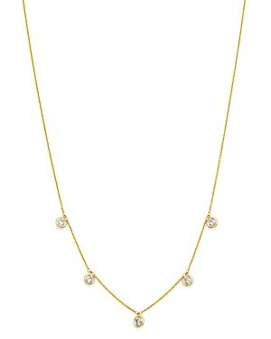 Bloomingdale's Diamond Station Necklace In 14k Yellow Gold, 1.0 Ct. T.w. - 100% Exclusive