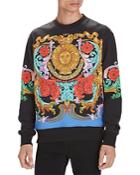 Versace Jeans Couture Garland Sun Baroque Print Sweatshirt