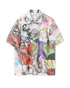 Our Legacy Box Skeleton Print Regular Fit Button Down Shirt