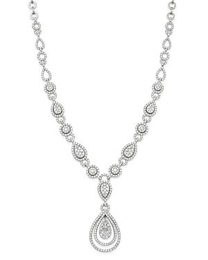 Bloomingdale's Cluster Diamond Statement Necklace In 14k White Gold, 10.30 Ct. T.w. - 100% Exclusive
