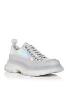 Alexander Mcqueen Women's Tread Slick Glitter Sole Low Top Sneakers