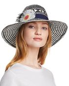 Echo Wow Appliqued Panama Hat
