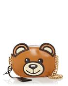 Moschino Teddy Bear Face Leather Shoulder Bag