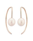 Bloomingdale's Cultured Freshwater Pearl Threader Earrings In 14k Rose Gold - 100% Exclusive