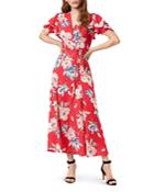 French Connection Cari Floral Maxi Wrap Dress