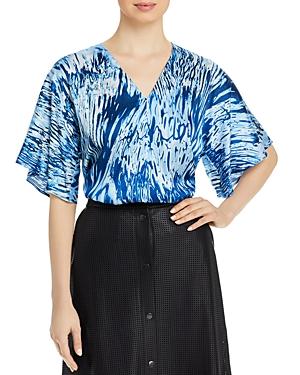 Boss Iwendi Printed Jersey Short Sleeve Top