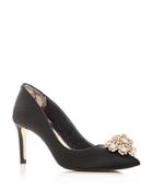 Ted Baker Women's Dahrlin Embellished Satin Pointed Toe Pumps - 100% Exclusive