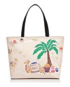 Kate Spade New York Spice Camel Canvas Tote