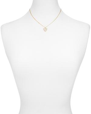 Argento Vivo Mother Of Pearl Heart Pendant Necklace In 18k Gold-plated Sterling Silver, 16