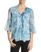 Elie Tahari Faith Silk Ruffle Blouse - 100% Exclusive