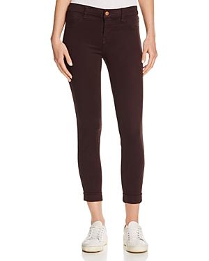 J Brand Anja Cuffed Cropped Skinny Jeans In Snifter