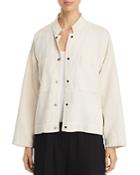 Eileen Fisher Petites Textured Organic-cotton Jacket