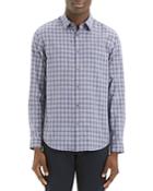 Theory Irving Visby Check-print Regular Fit Shirt