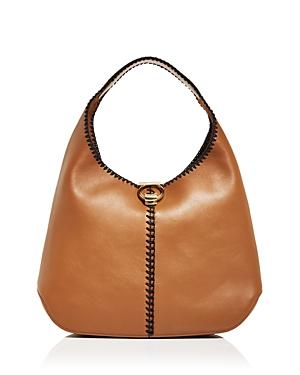 Salvatore Ferragamo Margot Whipstitch Leather Hobo