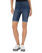 Liverpool Los Angeles Chloe Pull On Bermuda Jean Shorts In Fosters