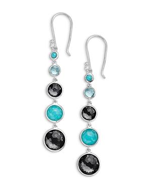 Ippolita Sterling Silver Lollipop Lollitini Maritime & Turquoise Linear Drop Earrings