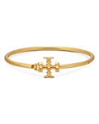 Tory Burch Kira Logo Bangle Bracelet In Gold-tone