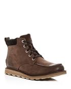 Sorel Men's Madson Moc Toe Waterproof Leather Lace Up Boots